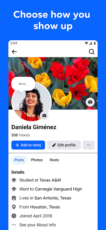 Facebook Messenger chat thread for private conversations with friends