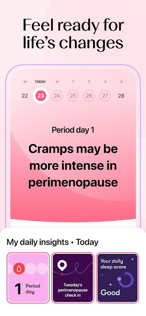 Pregnancy tracker showing weekly baby size and development updates.