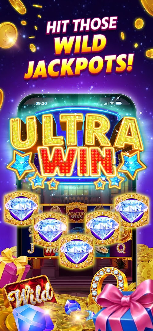 SlotomaniaTM Slots Casino Games screenshot of the club social features