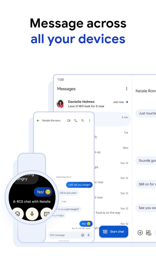 Google Messages spam protection alert flagging a suspicious incoming message