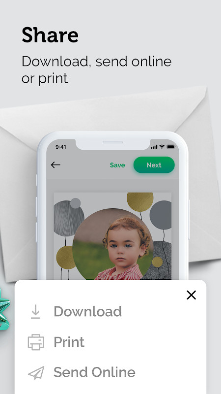 Invitation Maker: Cards & RSVP sharing digital invite via social media