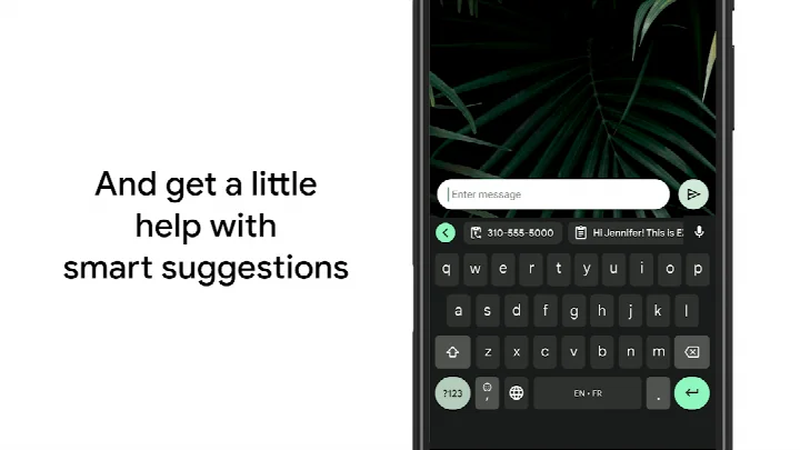 Gboard - the Google Keyboard settings screen with preferences such as the number row option