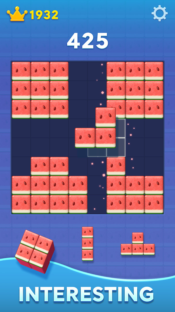 Block Blast! high score screen displaying your best score and stats