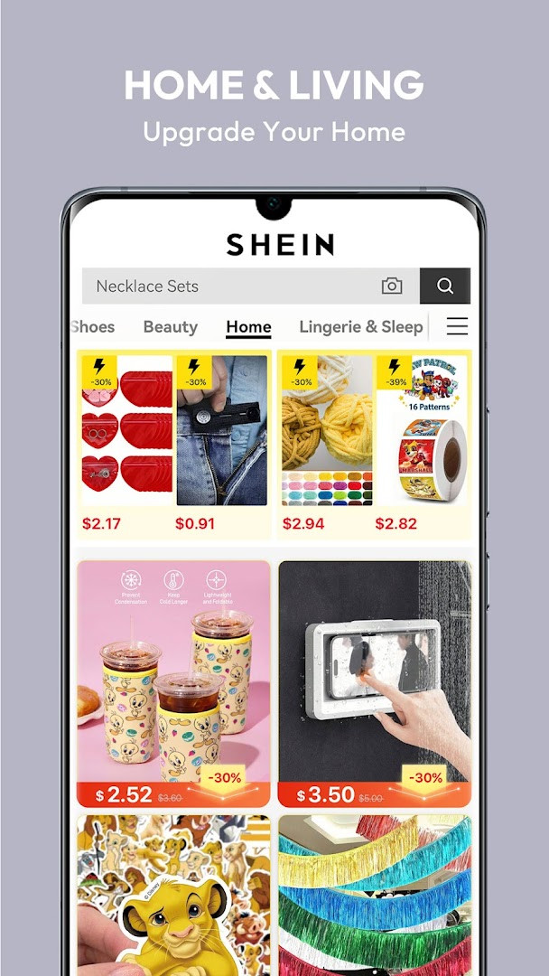 SHEIN-Shopping Online shopping cart review screen with order summary and checkout.