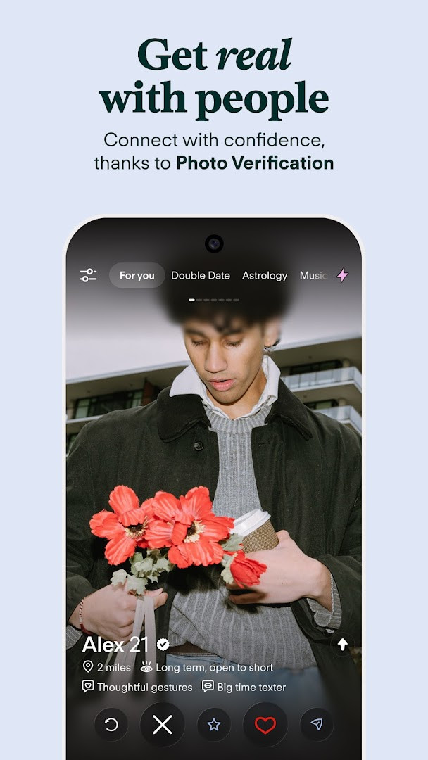 Tinder Dating App Plus subscription screen with unlimited likes
