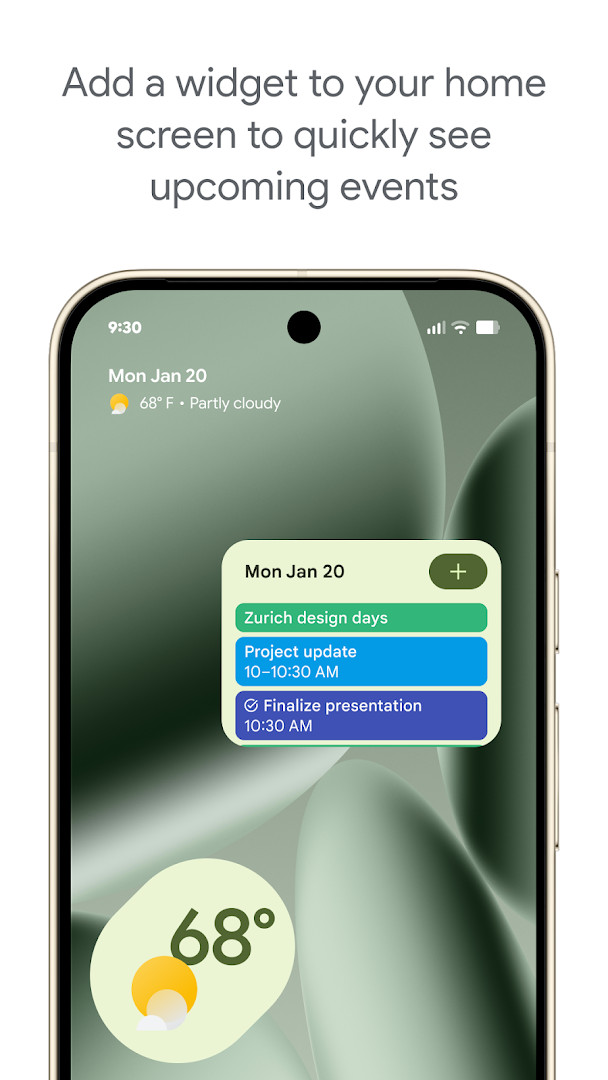 Google Calendar on Wear OS with tiles and complications