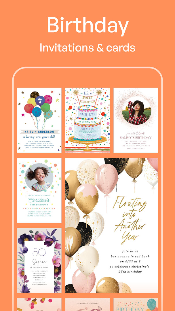 Invitation Maker: Cards & RSVP wedding invitation editor