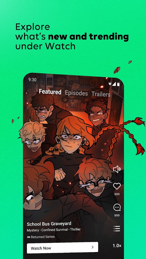 WEBTOON comments section where fans discuss their favorite chapters.