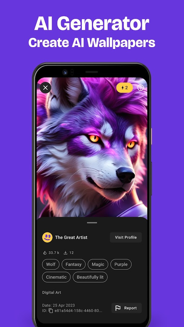 ZedgeTM wallpaper gallery with millions of background options