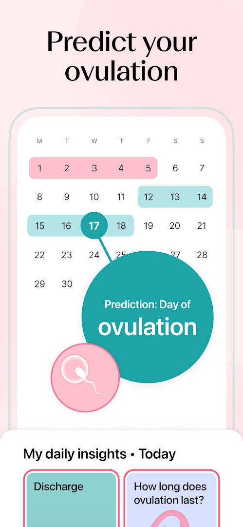 Symptom logging screen with icons for mood, pain, and other health markers.