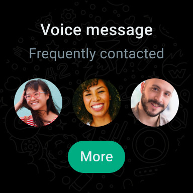 WhatsApp Messenger settings screen with privacy, account and help options