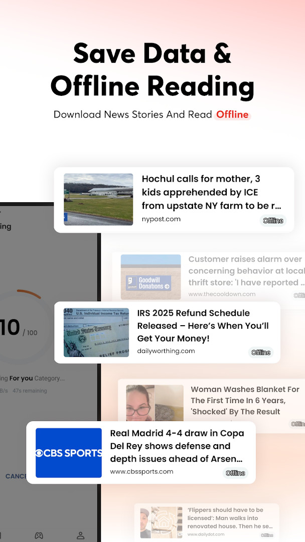 Highlight panel tracking special events like elections, sports tournaments, and weather