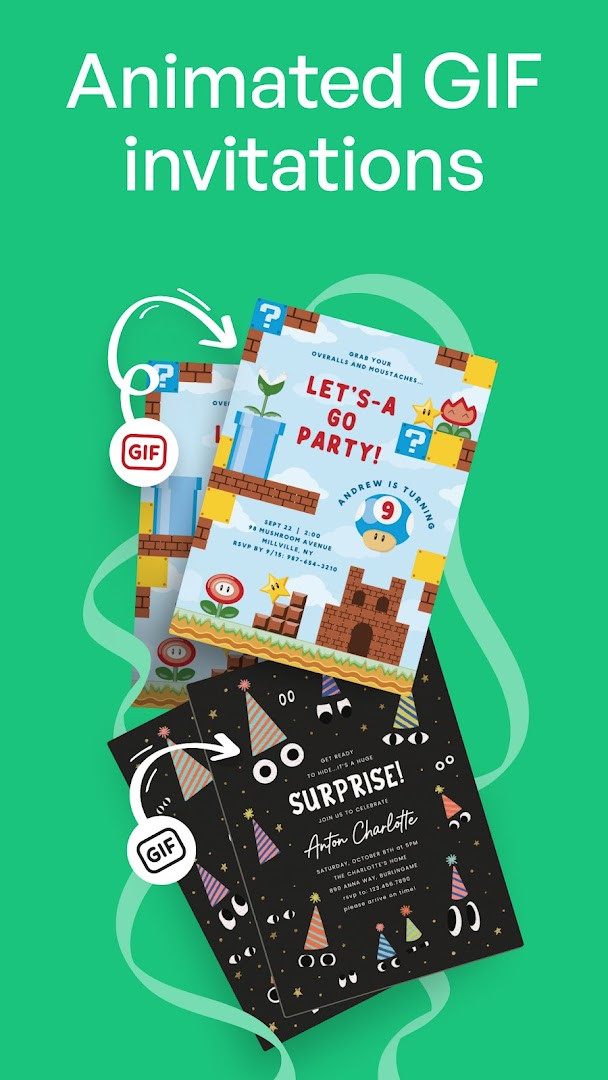 Invitation Maker: Cards & RSVP adding photos to a card