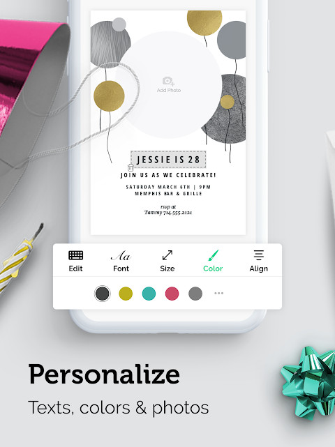 Invitation Maker: Cards & RSVP RSVP details like dress code and parking