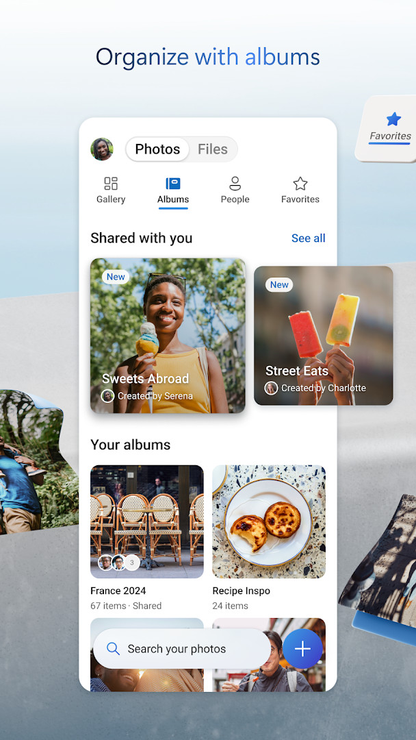 Search results for photos by content like beach or snow