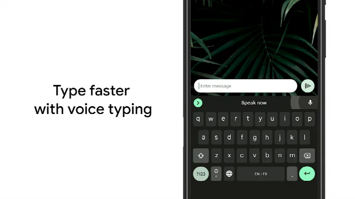 Gboard - the Google Keyboard GIF search view for picking a reaction to share