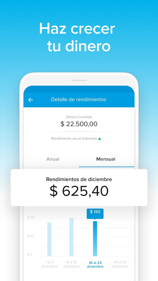 Mercado Pago virtual card details screen