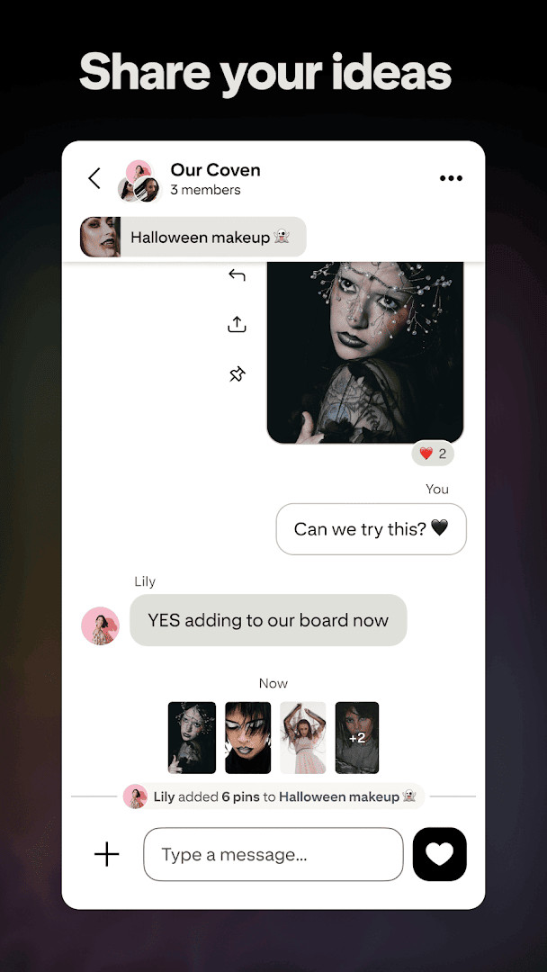 Pinterest profile page with saved Pins