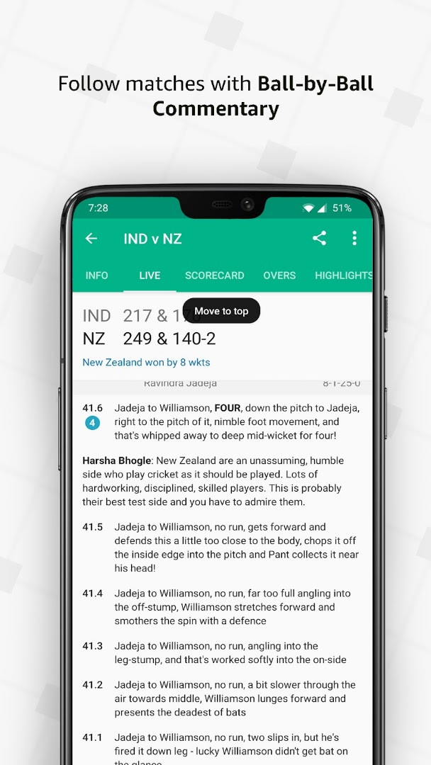 Cricbuzz app match schedule screen listing upcoming cricket fixtures.