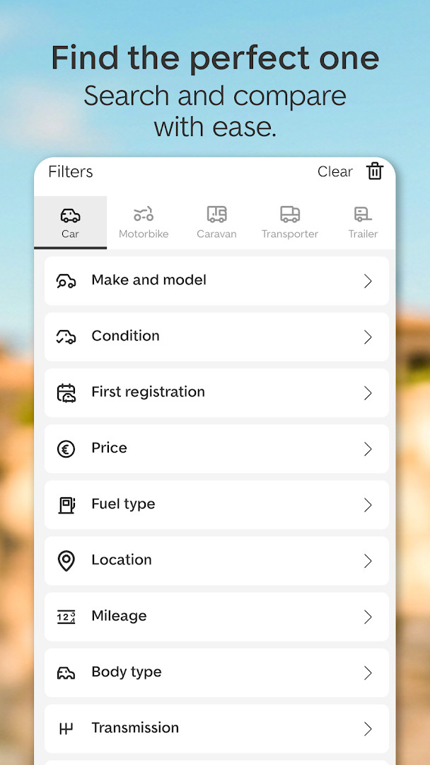 AutoScout24 vehicle listing with photos and price details